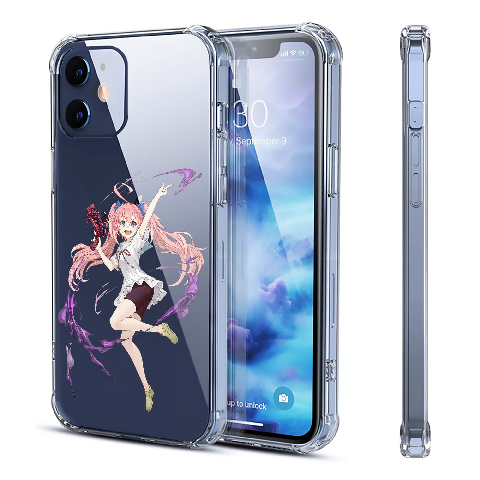 （画像用） 転スラ Regarding Reincarnated to Slime 【iPhone 12シリーズ対応】透明スマホケース（クリアソフトケース）